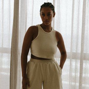 Saski Terry Crop Top, Shorts, and Bucket Hat